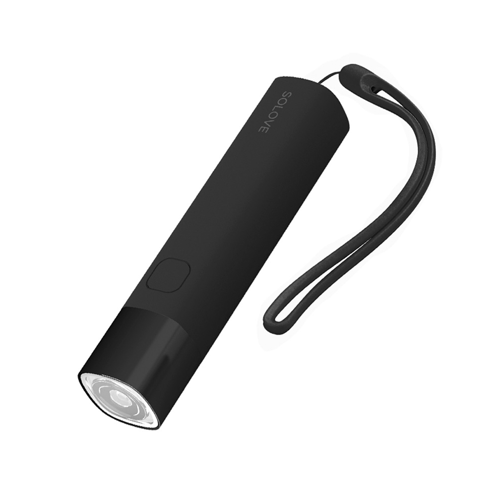 Фонарик портативный SOLOVE Portable Flashlight, 3000mAh, черный